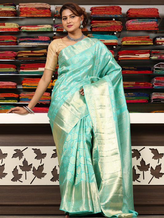 Zari weaving handloom silk saree