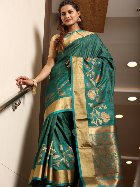 Banarasi Tussar Hand Woven Saari